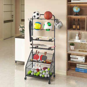 Garage Organizer with Baskets and Hooks