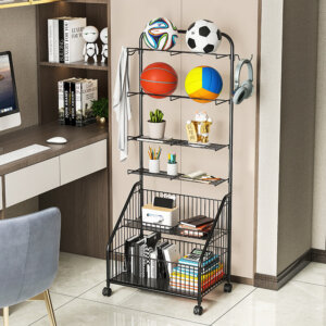 Garage Organizer with Baskets and Hooks 4