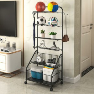 Garage Organizer with Baskets and Hooks 6