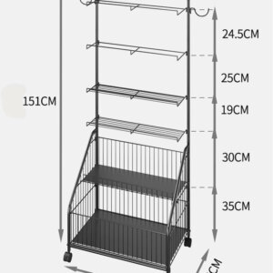 Garage Organizer with Baskets and Hooks 7