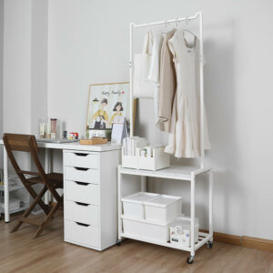 Houseware Garment Rack with Storage Shelves 5