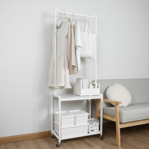 Houseware Garment Rack with Storage Shelves 6