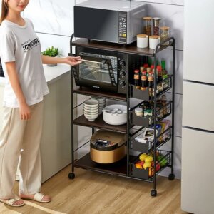 Kitchen Storage Bakers Rack with Wheels 2