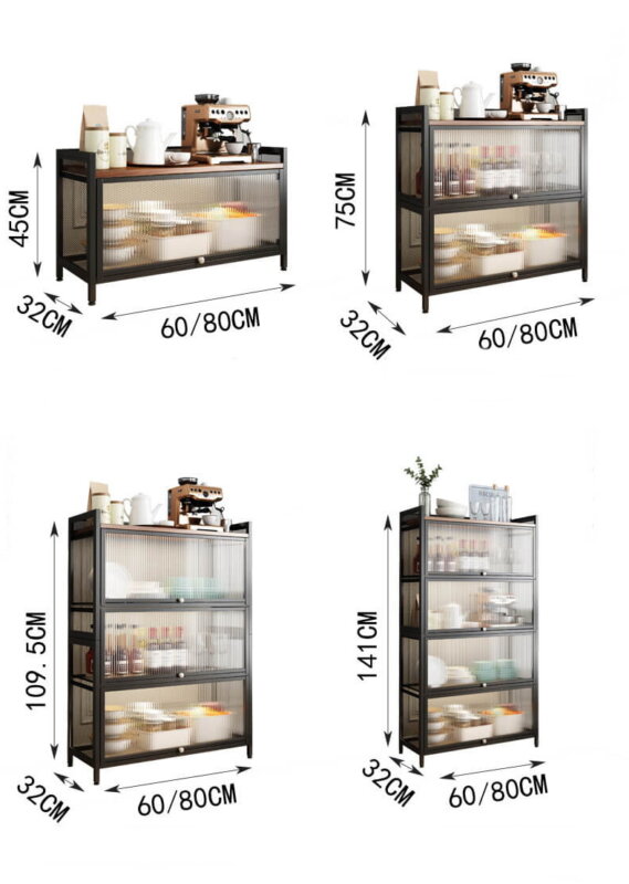 Modern Cupboard with Doors 60cm Width 11