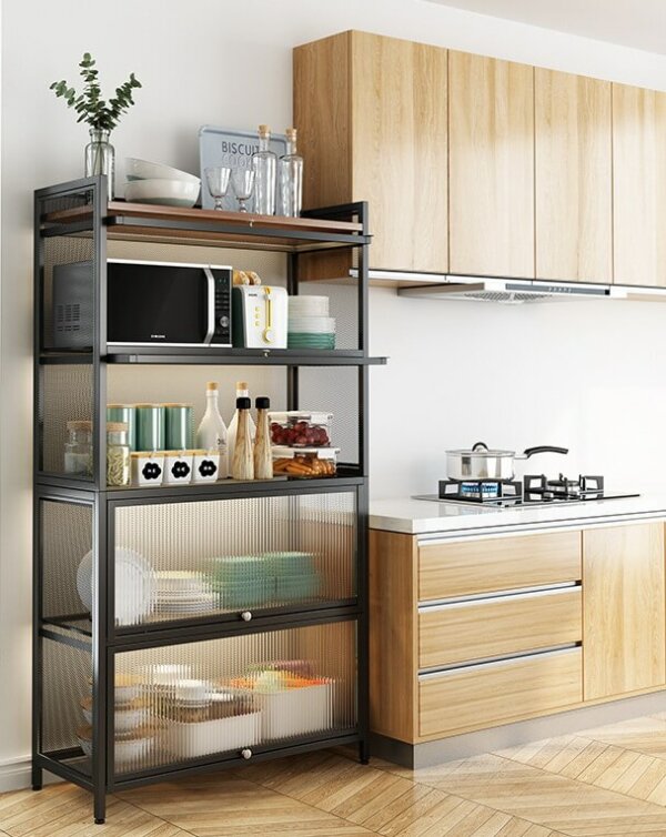 Modern Cupboard with Doors 60cm Width 9