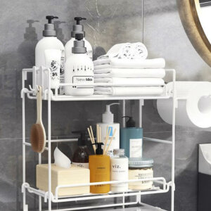 Multifunctional 2 Tier Bathroom Organizer Shelf 5