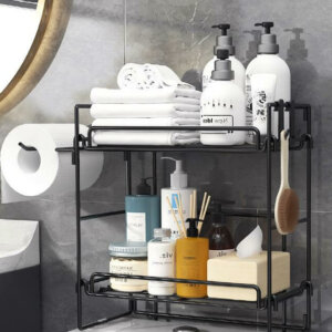 Multifunctional 2 Tier Bathroom Organizer Shelf 6