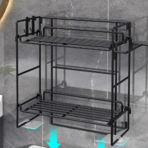 Multifunctional 2 Tier Bathroom Organizer Shelf 9