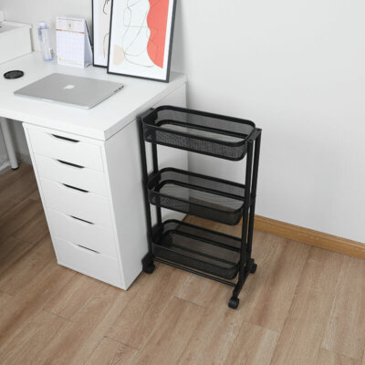 Narrow Space Slim Rolling Shelf 11