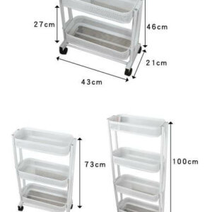 Narrow Space Slim Rolling Shelf 2