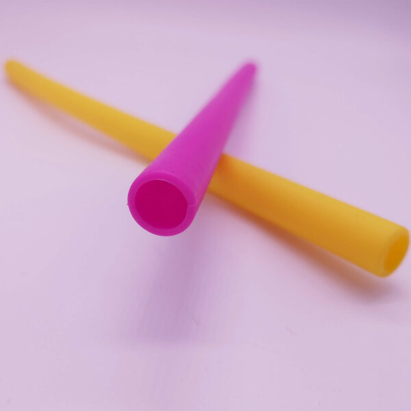 Silicone straw 12x250mm 3