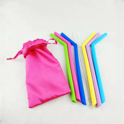 Silicone straw 12x250mm