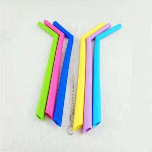 Silicone straw 12x250mm 5