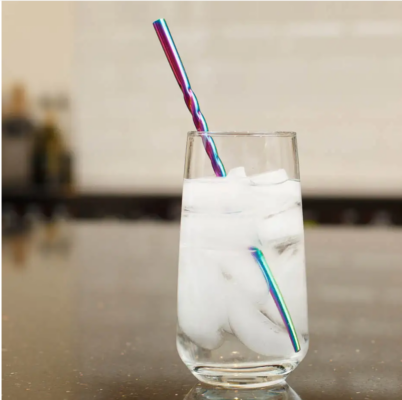 Stainless steel unicorn straw