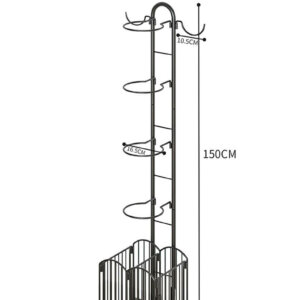 basketball storage shelf with detachable basket 7