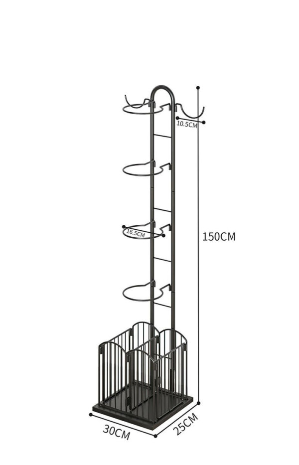 basketball storage shelf with detachable basket 7