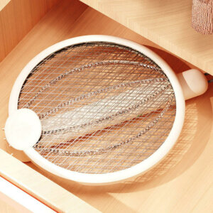 Foldable USB Rechargeable Electric Mosquito Zapper Racket Hands Free Handhold Modes 4