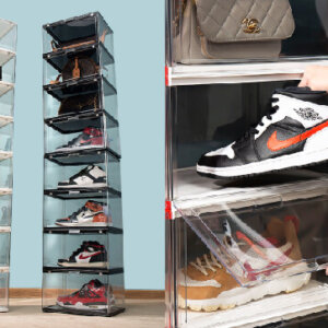 Sturdy Shoe Organizer with Magnetic Door 2