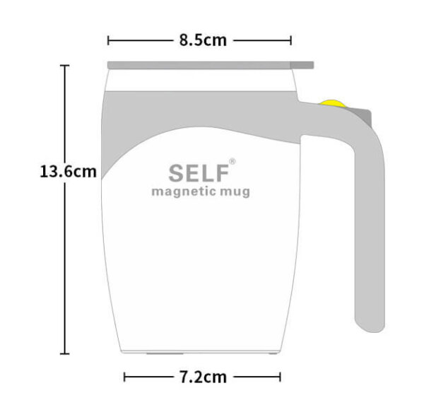 USB Rechargable Automatic Magnetic Stirring Mug 4 1