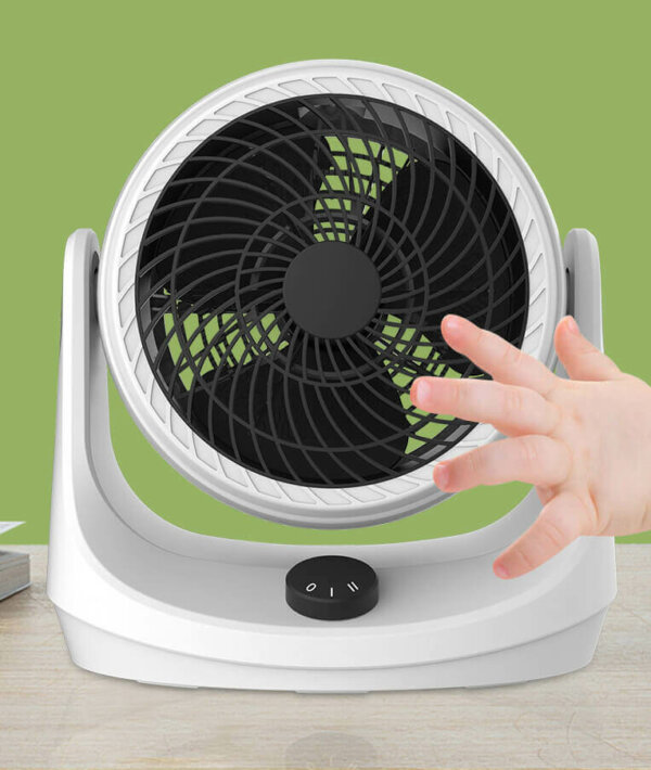 USB Rechargeable 2 Speed Room Air Circulator Fan 2