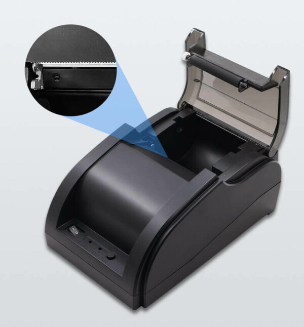 USB Rechargeable 58mm Bluetooth Thermal Receipt Printer Compatible with Android iOS 3