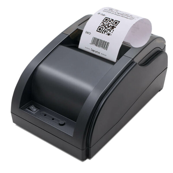 USB Rechargeable 58mm Bluetooth Thermal Receipt Printer Compatible with Android iOS 5