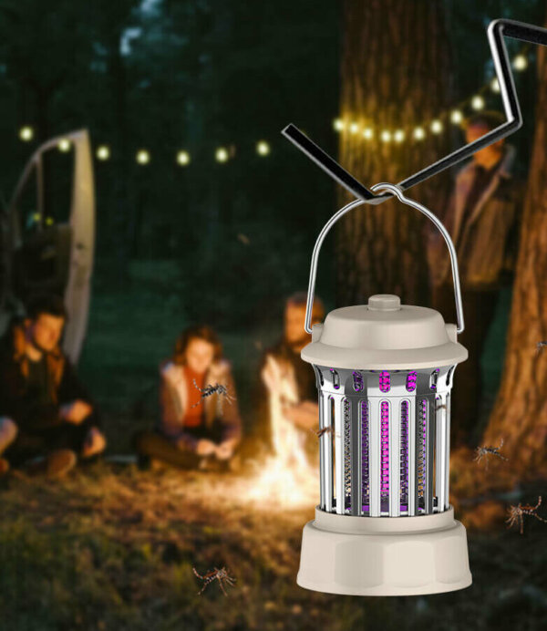 USB Rechargeable Electric Bug Zapper Lamp Indoor Outdoor 2