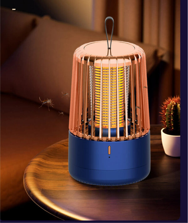 USB Rechargeable Electric Bug Zapper Lamp Indoor Outdoor 4 1