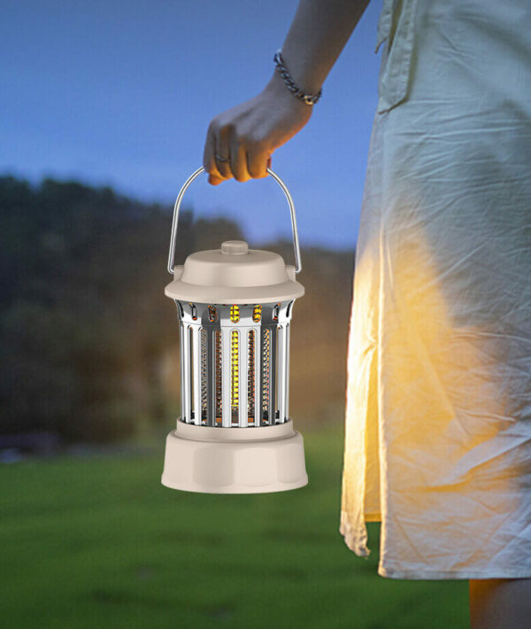 USB Rechargeable Electric Bug Zapper Lamp Indoor Outdoor 4