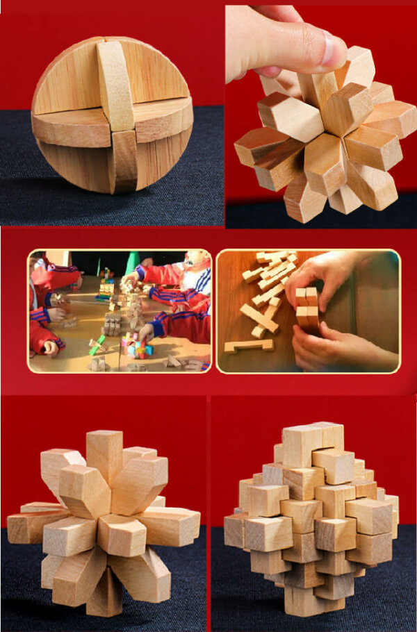 Wooden Burr Puzzles 5