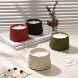 Concrete candle jar 2 1