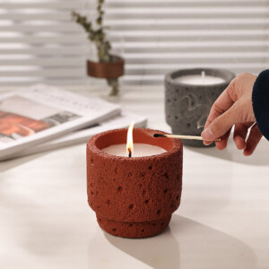 Concrete candle jar 3 2