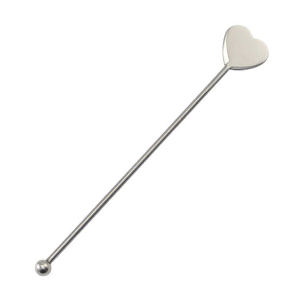 Heart shaped stirring stick