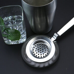 handheld wine beer vodka stainless steel ice bar tool strainer 3