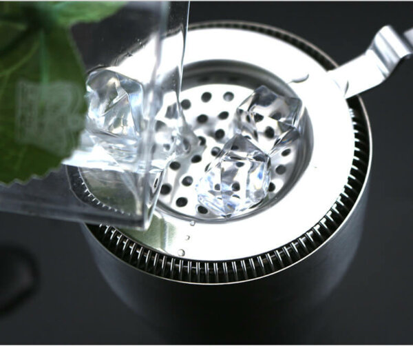 handheld wine beer vodka stainless steel ice bar tool strainer 5