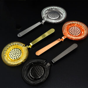 handheld wine beer vodka stainless steel ice bar tool strainer 6