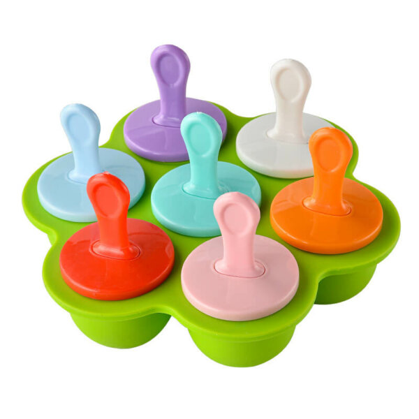 silicone ice cream popsicle mold with 7 holes 5