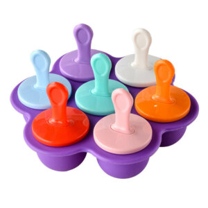 silicone ice cream popsicle mold with 7 holes 6